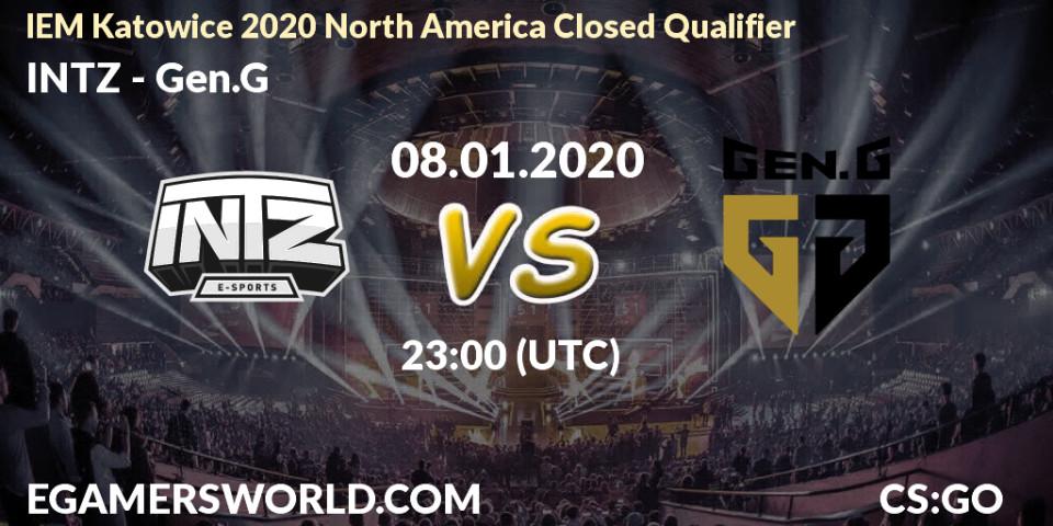 INTZ vs Gen.G: Betting TIp, Match Prediction. 08.01.20. CS2 (CS:GO), IEM Katowice 2020 North America Closed Qualifier