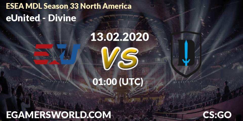 eUnited vs Divine: Betting TIp, Match Prediction. 06.03.20. CS2 (CS:GO), ESEA MDL Season 33 North America