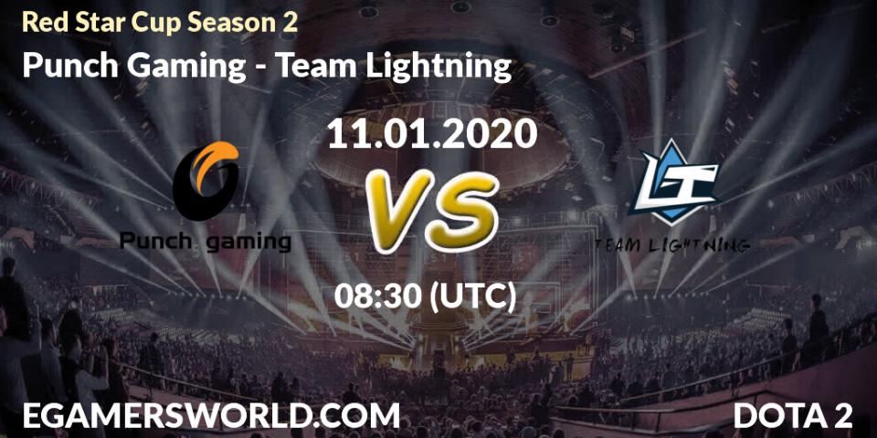 Punch Gaming vs Team Lightning: Betting TIp, Match Prediction. 11.01.20. Dota 2, Red Star Cup Season 2