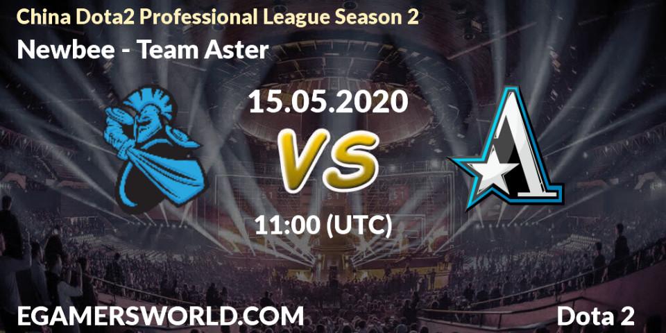 Newbee vs Team Aster: Betting TIp, Match Prediction. 15.05.20. Dota 2, China Dota2 Professional League Season 2