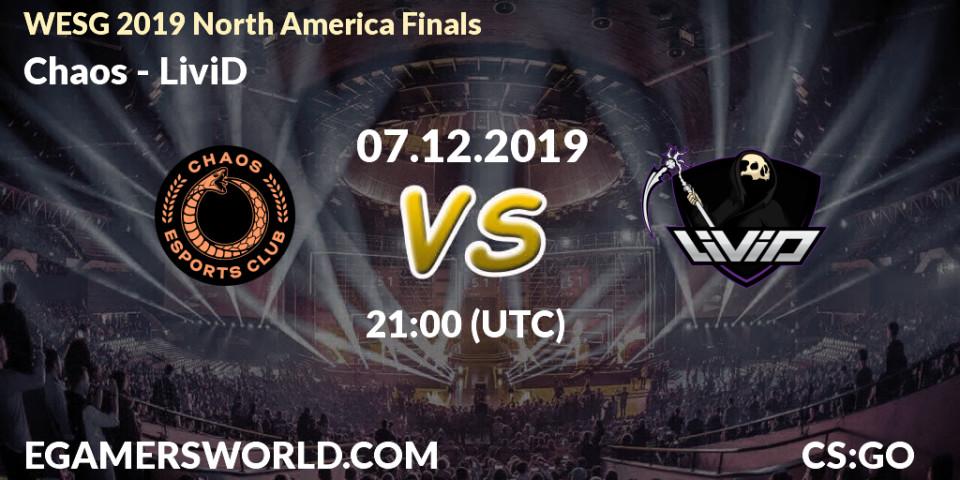 Chaos vs LiviD: Betting TIp, Match Prediction. 07.12.19. CS2 (CS:GO), WESG 2019 North America Finals