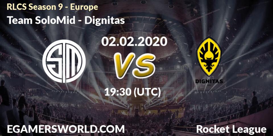 Team SoloMid vs Dignitas: Betting TIp, Match Prediction. 09.02.20. Rocket League, RLCS Season 9 - Europe