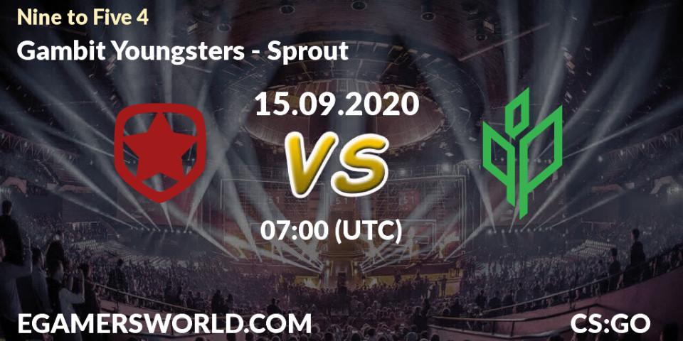 Gambit Youngsters vs Sprout: Betting TIp, Match Prediction. 15.09.20. CS2 (CS:GO), Nine to Five 4