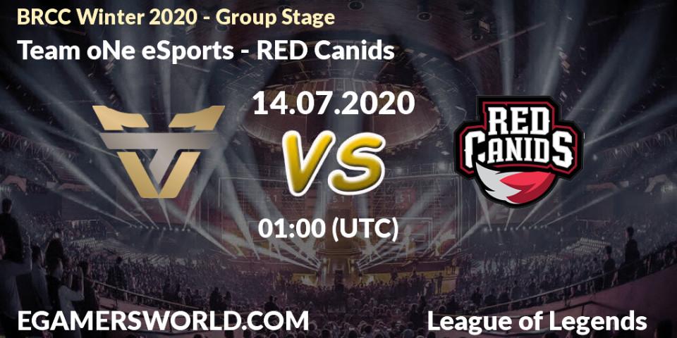 Team oNe eSports vs RED Canids: Betting TIp, Match Prediction. 14.07.20. LoL, BRCC Winter 2020 - Group Stage