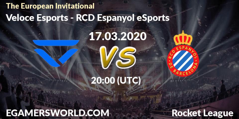 Veloce Esports vs RCD Espanyol eSports: Betting TIp, Match Prediction. 17.03.20. Rocket League, The European Invitational