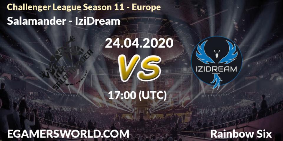 Salamander vs IziDream: Betting TIp, Match Prediction. 24.04.20. Rainbow Six, Challenger League Season 11 - Europe