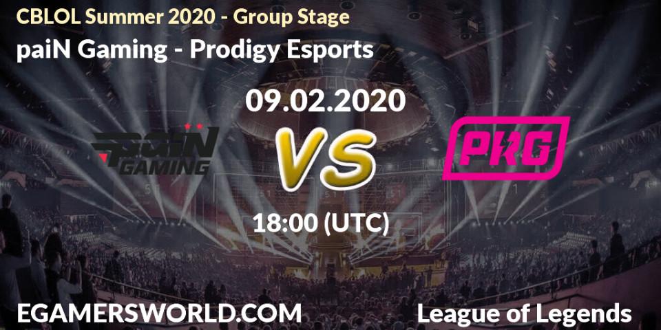 paiN Gaming vs Prodigy Esports: Betting TIp, Match Prediction. 09.02.20. LoL, CBLOL Summer 2020 - Group Stage