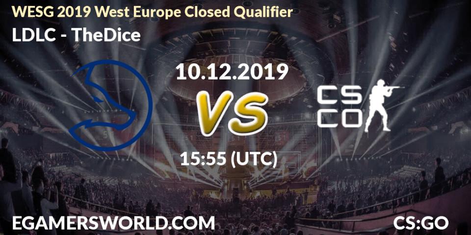 LDLC vs TheDice: Betting TIp, Match Prediction. 10.12.19. CS2 (CS:GO), WESG 2019 West Europe Closed Qualifier