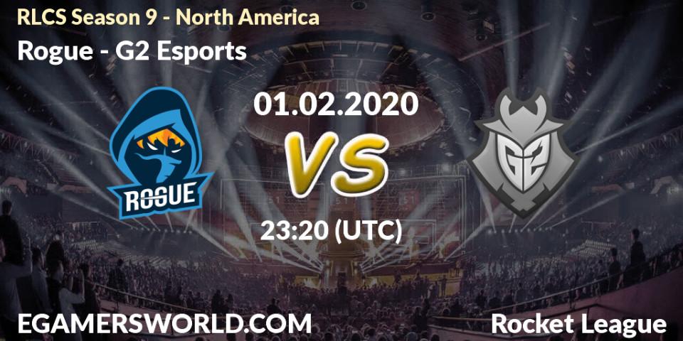 Rogue vs G2 Esports: Betting TIp, Match Prediction. 08.02.20. Rocket League, RLCS Season 9 - North America