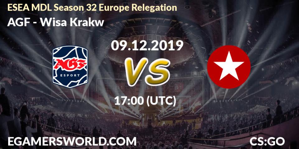 AGF vs Wisła Kraków: Betting TIp, Match Prediction. 09.12.19. CS2 (CS:GO), ESEA MDL Season 32 Europe Relegation