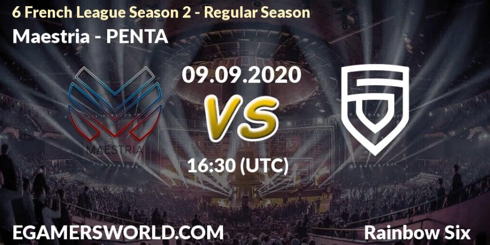 Maestria vs PENTA: Betting TIp, Match Prediction. 09.09.20. Rainbow Six, 6 French League Season 2 