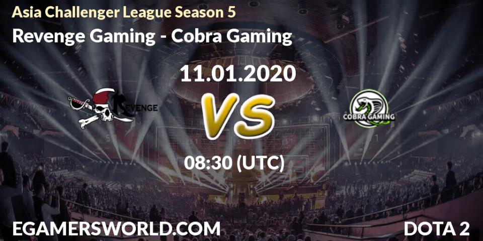Revenge Gaming vs Cobra Gaming: Betting TIp, Match Prediction. 11.01.20. Dota 2, Asia Challenger League Season 5