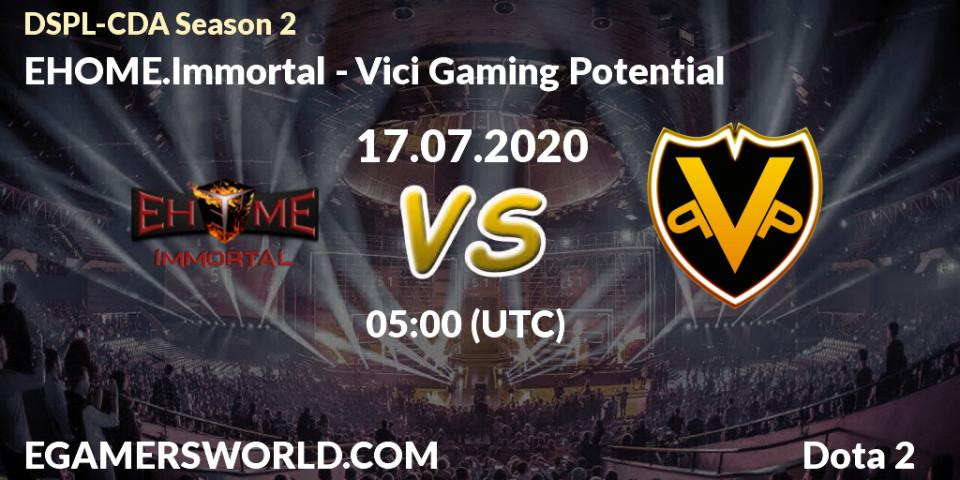 EHOME.Immortal vs Vici Gaming Potential: Betting TIp, Match Prediction. 17.07.20. Dota 2, Dota2 Secondary Professional League 2020 Season 2