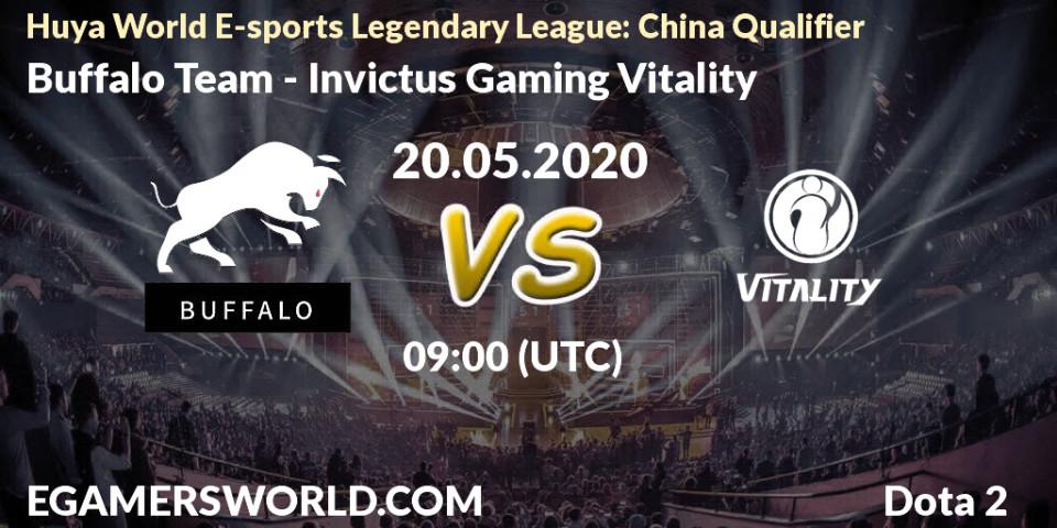 Buffalo Team vs Invictus Gaming Vitality: Betting TIp, Match Prediction. 20.05.20. Dota 2, Huya World E-sports Legendary League: China Qualifier