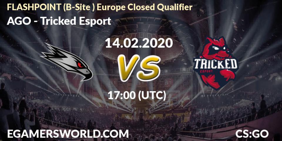 AGO vs Tricked Esport: Betting TIp, Match Prediction. 14.02.20. CS2 (CS:GO), FLASHPOINT Europe Closed Qualifier