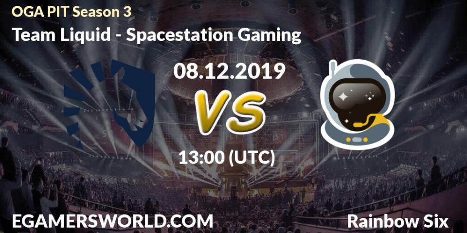 Team Liquid vs Spacestation Gaming: Betting TIp, Match Prediction. 08.12.19. Rainbow Six, OGA PIT Season 3