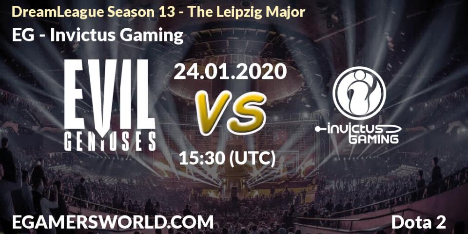 EG vs Invictus Gaming: Betting TIp, Match Prediction. 24.01.20. Dota 2, DreamLeague Season 13 - The Leipzig Major