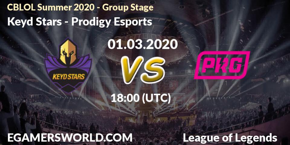 Keyd Stars vs Prodigy Esports: Betting TIp, Match Prediction. 01.03.20. LoL, CBLOL Summer 2020 - Group Stage