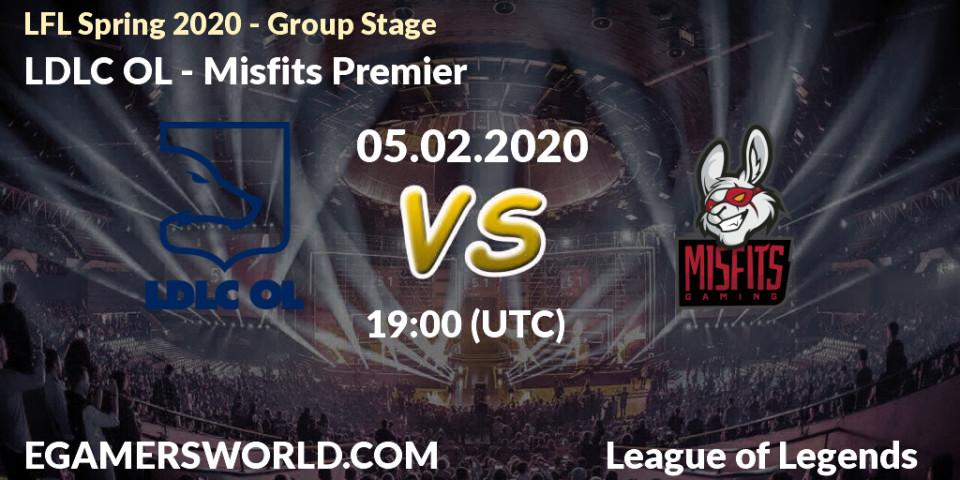 LDLC OL vs Misfits Premier: Betting TIp, Match Prediction. 05.02.20. LoL, LFL Spring 2020 - Group Stage