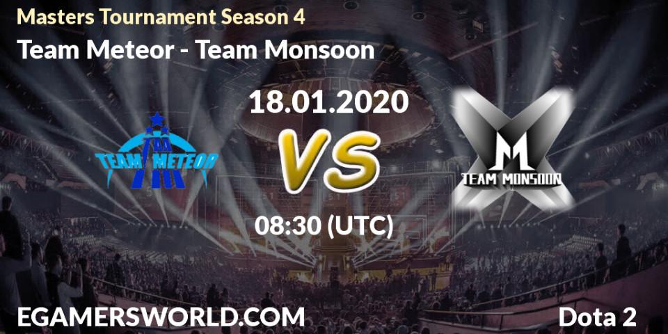 Team Meteor vs Team Monsoon: Betting TIp, Match Prediction. 22.01.20. Dota 2, Masters Tournament Season 4