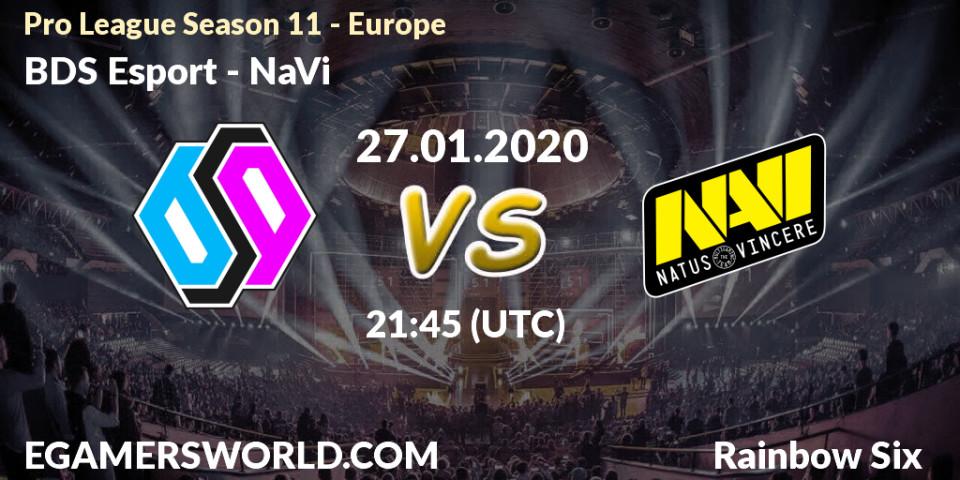 BDS Esport vs NaVi: Betting TIp, Match Prediction. 27.01.20. Rainbow Six, Pro League Season 11 - Europe