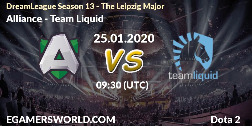 Alliance vs Team Liquid: Betting TIp, Match Prediction. 25.01.20. Dota 2, DreamLeague Season 13 - The Leipzig Major