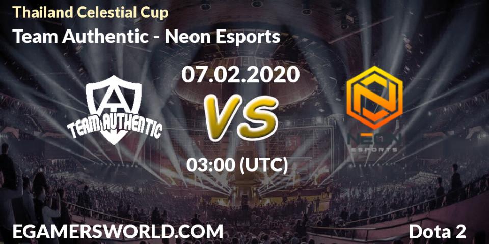 Team Authentic vs Neon Esports: Betting TIp, Match Prediction. 07.02.20. Dota 2, Thailand Celestial Cup