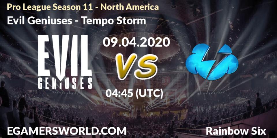 Evil Geniuses vs Tempo Storm: Betting TIp, Match Prediction. 24.03.20. Rainbow Six, Pro League Season 11 - North America