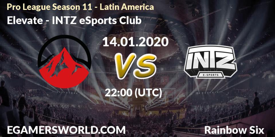Elevate vs INTZ eSports Club: Betting TIp, Match Prediction. 14.01.20. Rainbow Six, Pro League Season 11 - Latin America