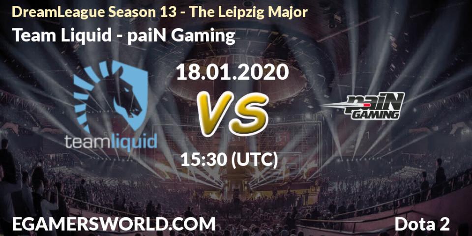 Team Liquid vs paiN Gaming: Betting TIp, Match Prediction. 18.01.20. Dota 2, DreamLeague Season 13 - The Leipzig Major