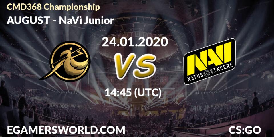 AUGUST vs NaVi Junior: Betting TIp, Match Prediction. 24.01.20. CS2 (CS:GO), CMD368 Championship
