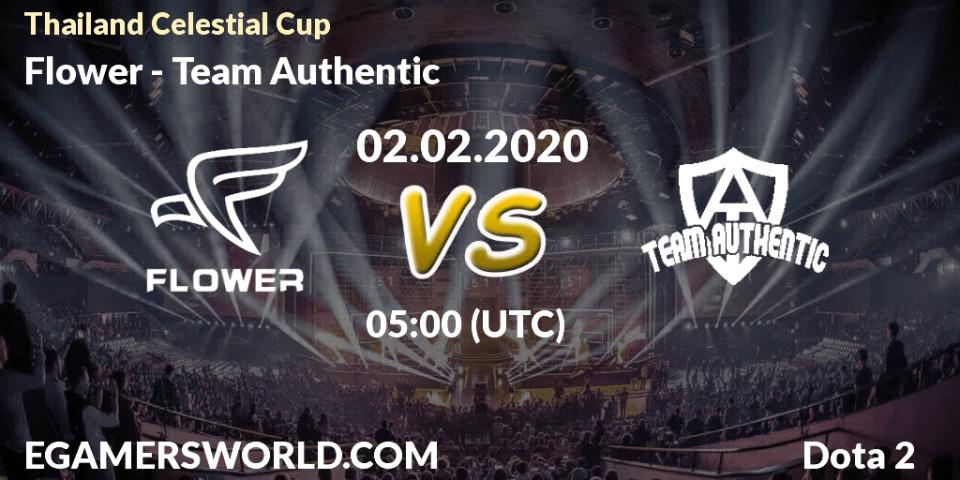 Flower vs Team Authentic: Betting TIp, Match Prediction. 02.02.20. Dota 2, Thailand Celestial Cup