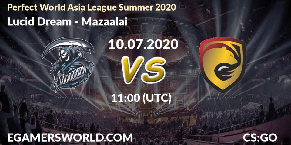 Lucid Dream vs Mazaalai: Betting TIp, Match Prediction. 10.07.20. CS2 (CS:GO), Perfect World Asia League Summer 2020