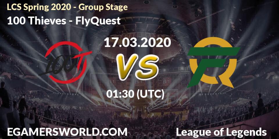 100 Thieves vs FlyQuest: Betting TIp, Match Prediction. 22.03.20. LoL, LCS Spring 2020 - Group Stage