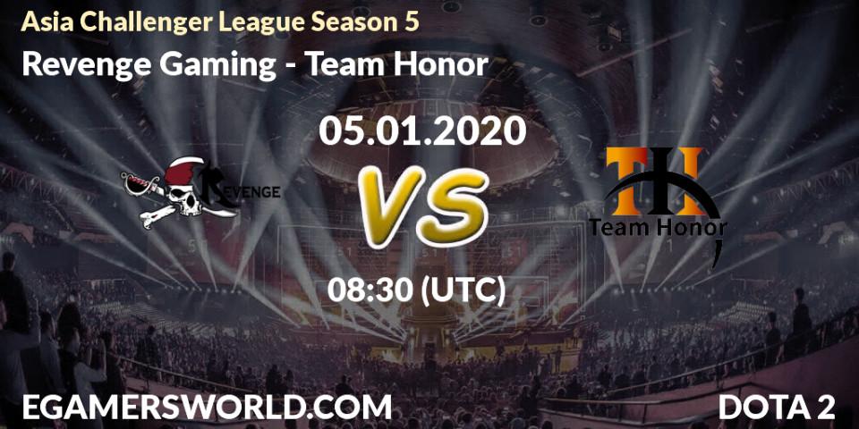 Revenge Gaming vs Team Honor: Betting TIp, Match Prediction. 05.01.20. Dota 2, Asia Challenger League Season 5
