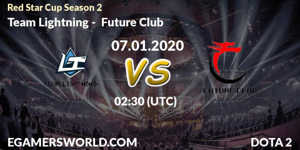 Team Lightning vs Future Club: Betting TIp, Match Prediction. 07.01.20. Dota 2, Red Star Cup Season 2