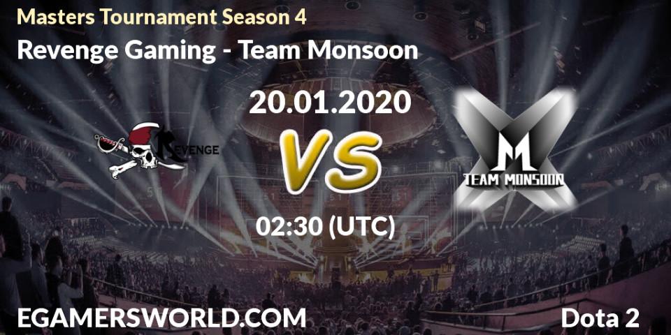 Revenge Gaming vs Team Monsoon: Betting TIp, Match Prediction. 24.01.20. Dota 2, Masters Tournament Season 4