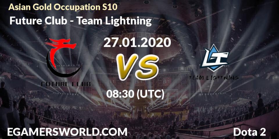  Future Club vs Team Lightning: Betting TIp, Match Prediction. 27.01.20. Dota 2, Asian Gold Occupation S10
