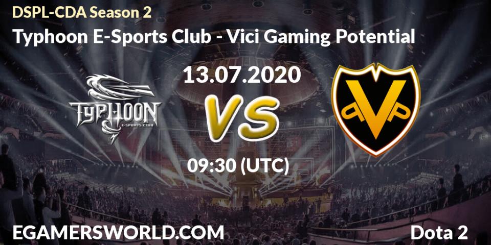 Typhoon E-Sports Club vs Vici Gaming Potential: Betting TIp, Match Prediction. 13.07.20. Dota 2, Dota2 Secondary Professional League 2020 Season 2