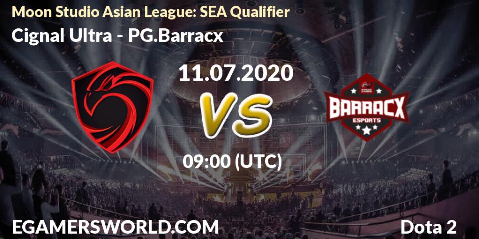Cignal Ultra vs PG.Barracx: Betting TIp, Match Prediction. 11.07.20. Dota 2, Moon Studio Asian League: SEA Qualifier