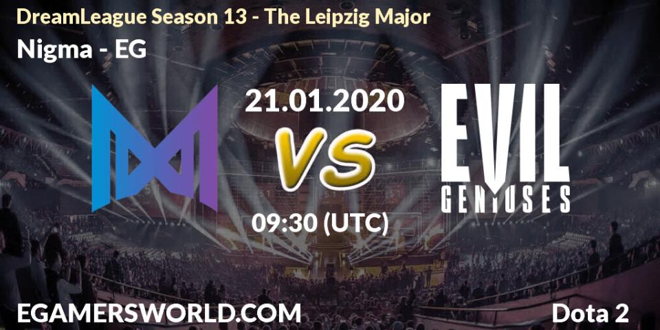Nigma vs EG: Betting TIp, Match Prediction. 21.01.20. Dota 2, DreamLeague Season 13 - The Leipzig Major