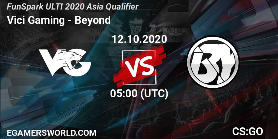 Vici Gaming vs Beyond: Betting TIp, Match Prediction. 12.10.20. CS2 (CS:GO), FunSpark ULTI 2020 Asia Qualifier