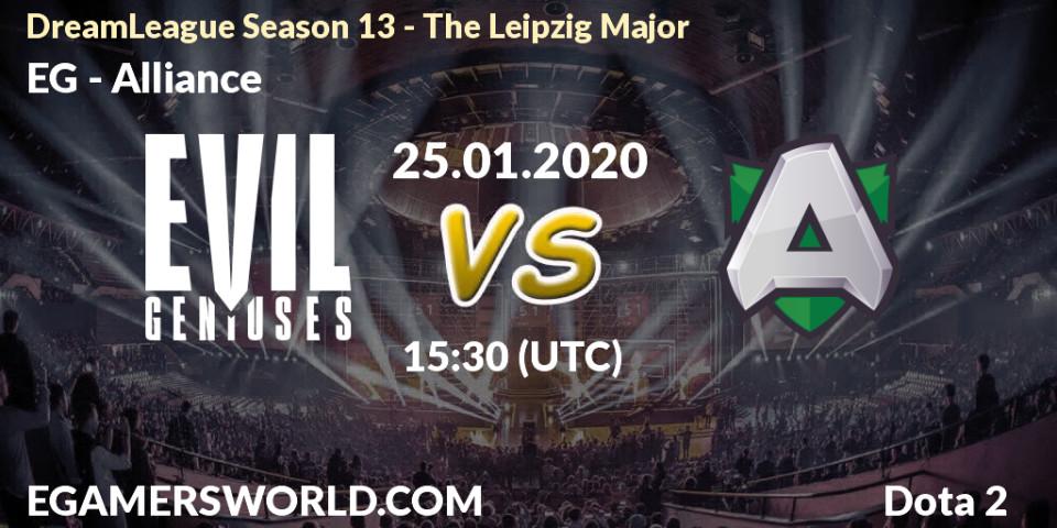 EG vs Alliance: Betting TIp, Match Prediction. 25.01.20. Dota 2, DreamLeague Season 13 - The Leipzig Major