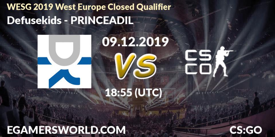 Defusekids vs PRINCEADIL: Betting TIp, Match Prediction. 09.12.19. CS2 (CS:GO), WESG 2019 West Europe Closed Qualifier