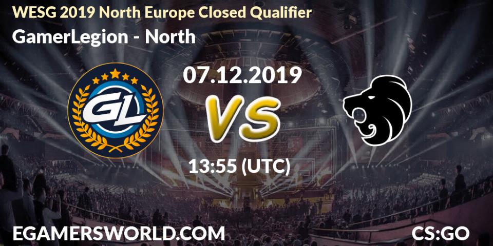 GamerLegion vs North: Betting TIp, Match Prediction. 07.12.19. CS2 (CS:GO), WESG 2019 North Europe Closed Qualifier