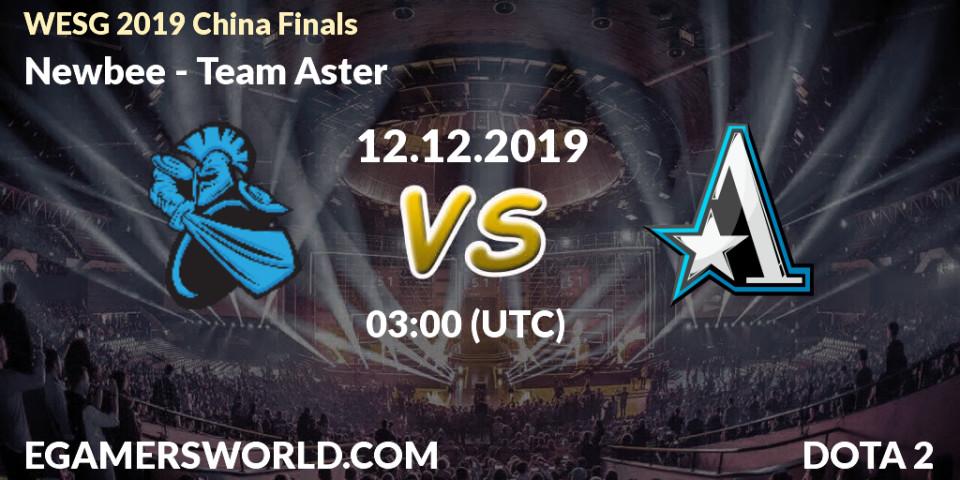 Newbee vs Team Aster: Betting TIp, Match Prediction. 12.12.19. Dota 2, WESG 2019 China Finals