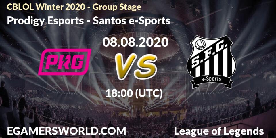 Prodigy Esports vs Santos e-Sports: Betting TIp, Match Prediction. 08.08.20. LoL, CBLOL Winter 2020 - Group Stage