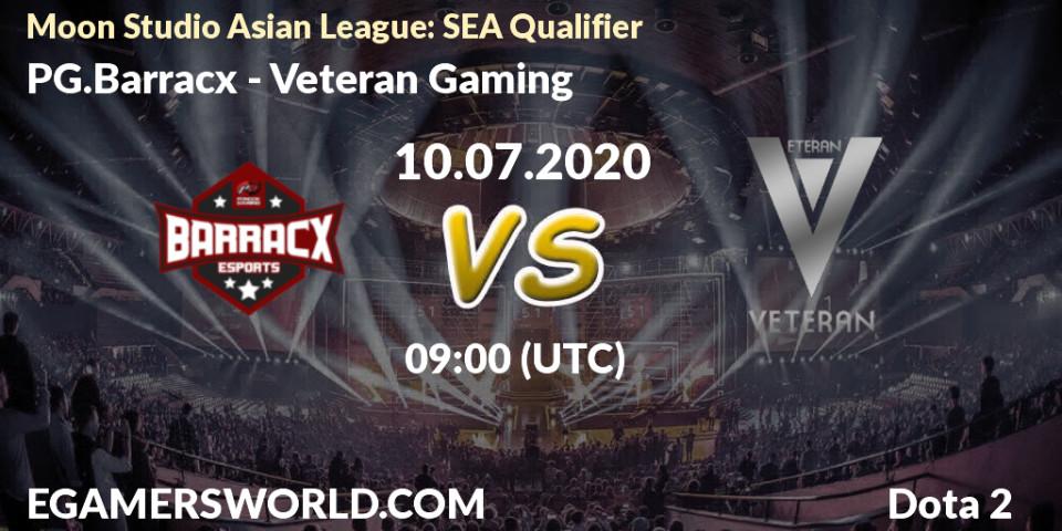 PG.Barracx vs Veteran Gaming: Betting TIp, Match Prediction. 10.07.20. Dota 2, Moon Studio Asian League: SEA Qualifier