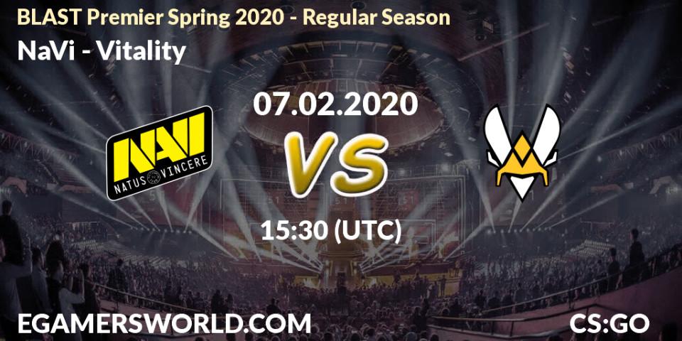 NaVi vs Vitality: Betting TIp, Match Prediction. 07.02.20. CS2 (CS:GO), BLAST Premier Spring Series 2020: Regular Season