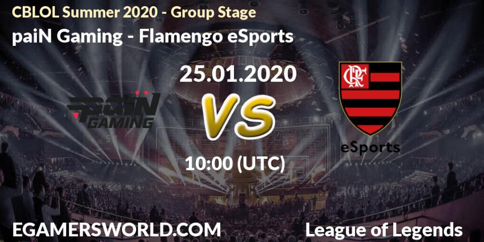 paiN Gaming vs Flamengo eSports: Betting TIp, Match Prediction. 25.01.20. LoL, CBLOL Summer 2020 - Group Stage